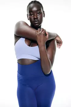 Спортивный бюстгальтер drymove medium support H&M, фиолетовый