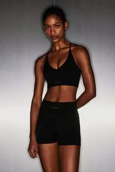 Спортивный бюстгальтер drymove seamless light support H&M, черный
