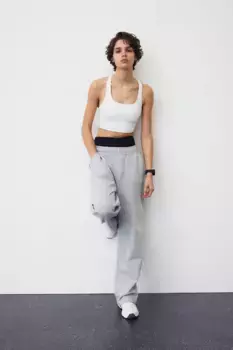 Спортивный бюстгальтер drymove средней поддержки H&M, белый