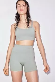 Спортивный бюстгальтер drymove средней поддержки H&M, зеленый