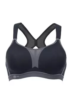 Спортивный бюстгальтер Dynamix Star Racerback под грудью, дышащий для женщин Anita, цвет 445sw/anth