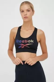 Спортивный бюстгальтер Джина Reebok, черный
