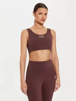 Спортивный бюстгальтер Ea7 Emporio Armani, коричневый