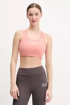 Спортивный бюстгальтер Ea7 Emporio Armani, оранжевый