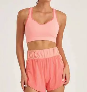 Спортивный бюстгальтер Endure Open Back Tank в цвете Melon Orange THRIVE SOCIETE