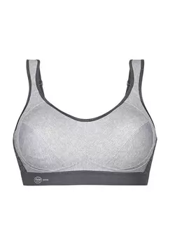 Спортивный бюстгальтер Extreme Control с сильной поддержкой и впитыванием влаги для женщин Anita, цвет 254 Heather Grey