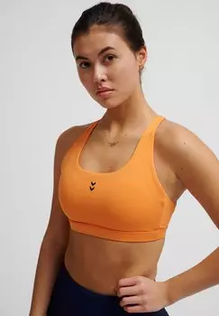 Спортивный бюстгальтер FAST IMPACT STRAP Hummel, оранжевый