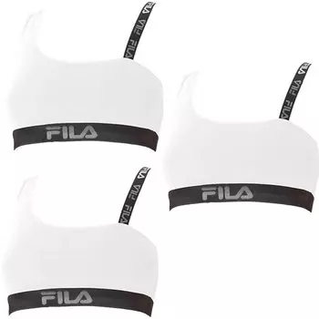 Спортивный бюстгальтер Fila 3 Units Cotton, белый