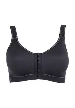 Спортивный бюстгальтер Frontline с открытой беспроводной застежкой спереди для женщин Anita, черный