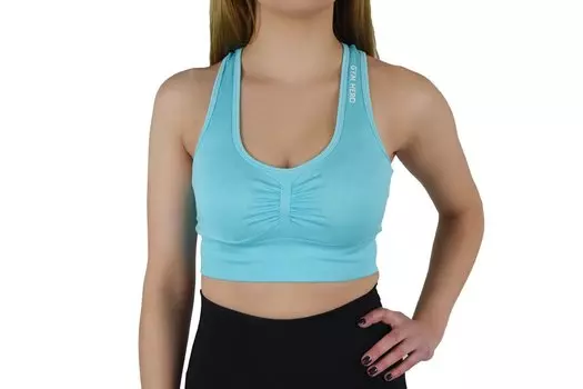 Спортивный бюстгальтер Gymhero Miami Cute Bra Basic-Babyblue, синий