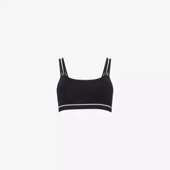 Спортивный бюстгальтер Gymshark с двойными лямками, черный