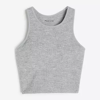 Спортивный бюстгальтер H&M DryMove Medium Support, серый
