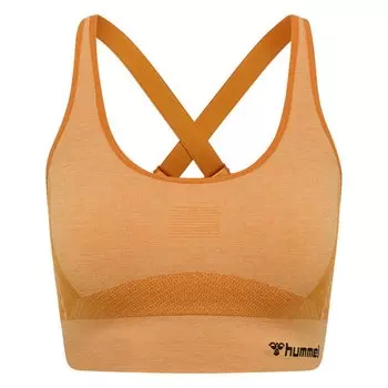 Спортивный бюстгальтер Hummel Cleaa Sports Seamless, оранжевый