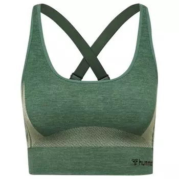 Спортивный бюстгальтер Hummel Cleaa Sports Seamless, зеленый