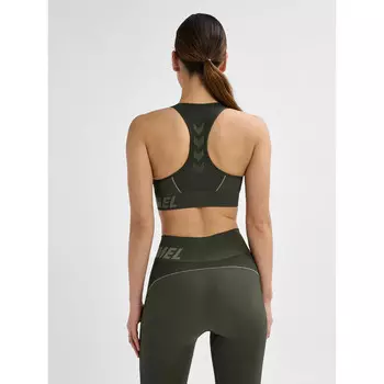 Спортивный бюстгальтер Hummel, цвет camouflagefarben/grn/grn