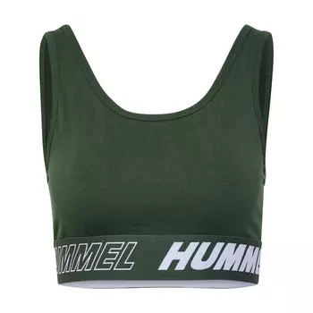 Спортивный бюстгальтер Hummel, цвет camouflagefarben/grn/grn