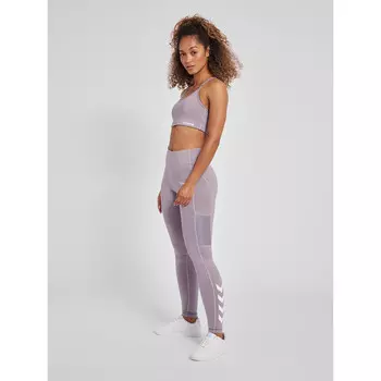 Спортивный бюстгальтер Hummel, цвет hortensienlila/grau/grau