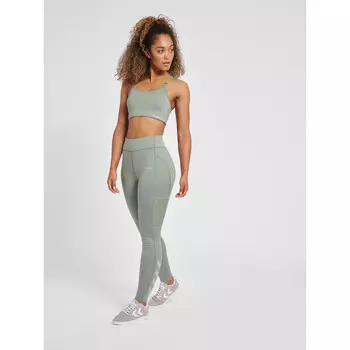 Спортивный бюстгальтер Hummel, цвет melezegrn/grau/grau