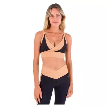 Спортивный бюстгальтер Hurley H2O Dri Colorblock, бежевый