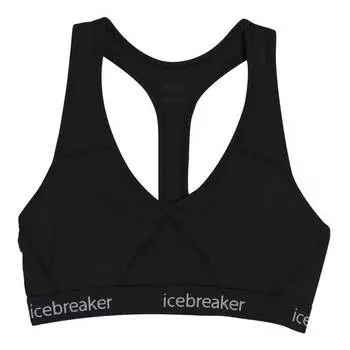 Спортивный бюстгальтер Icebreaker Sprite Racerback Merino, черный