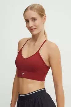 Спортивный бюстгальтер Identity Training Reebok, гранатовый
