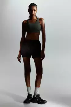 Спортивный бюстгальтер из материала drymove high support H&M, зеленый