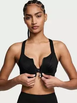 Спортивный бюстгальтер Knockout с застежкой спереди Vsx, черный