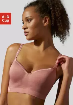 Спортивный бюстгальтер LASCANA ACTIVE с атласными бретелями, цвет Vintage-Rose