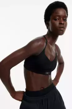 Спортивный бюстгальтер light support от drymove H&M, черный