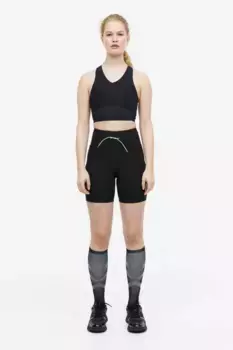 Спортивный бюстгальтер light support от drymove H&M, черный