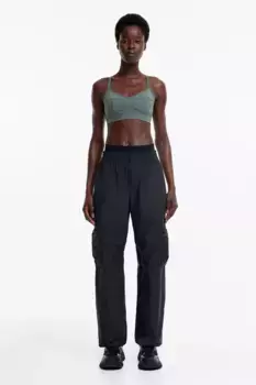Спортивный бюстгальтер light support от drymove H&M, зеленый