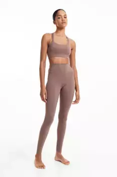Спортивный бюстгальтер light support от softmove H&M, бежевый