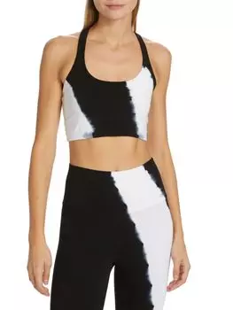 Спортивный бюстгальтер Marni с принтом тай-дай Electric & Rose, цвет Onyx Cloud