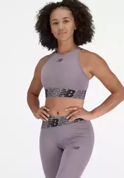 Спортивный бюстгальтер New Balance, цвет Zinc (069)