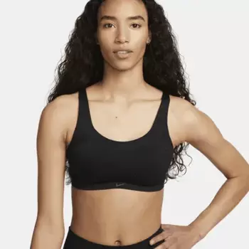 Спортивный бюстгальтер Nike Alate Coverage, цвет Black/Black/Cool Grey