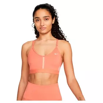 Спортивный бюстгальтер Nike Dri Fit Indy Light V-Neck, красный
