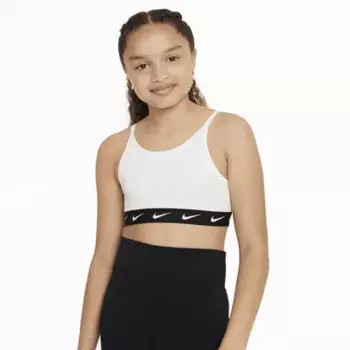Спортивный бюстгальтер Nike One, белый/черный