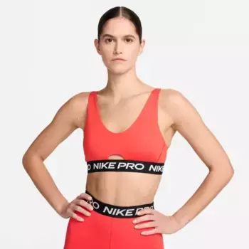 Спортивный бюстгальтер Nike Pro Indy Plunge, красный