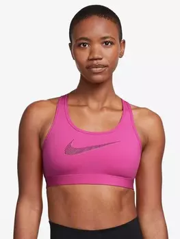 Спортивный бюстгальтер Nike W NK DF SWSH PDED HBR BRA, розовый