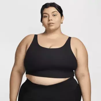 Спортивный бюстгальтер Nike Zenvy Rib, черный
