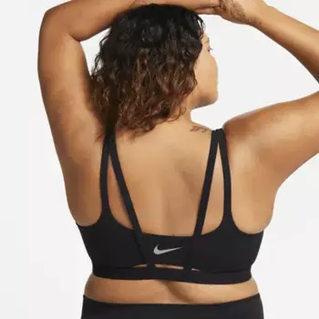 Спортивный бюстгальтер Nike Zenvy Strappy, цвет Black/Sail