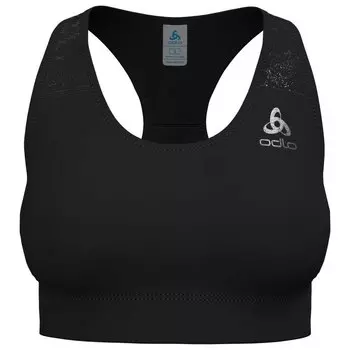 Спортивный бюстгальтер Odlo Essential Print, черный