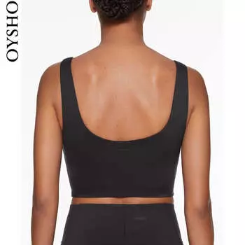 Спортивный бюстгальтер Oysho, черный