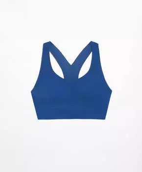 Спортивный бюстгальтер Oysho Comfortlux, синий