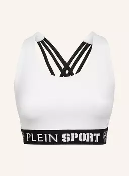 Спортивный бюстгальтер Plein Sport, белый