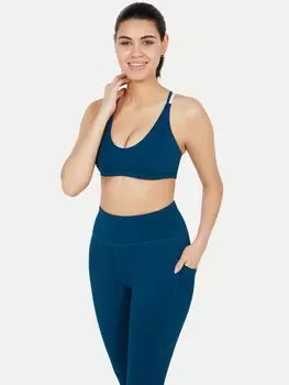 Спортивный бюстгальтер Pocket Sport Claude Plain, морской цвет