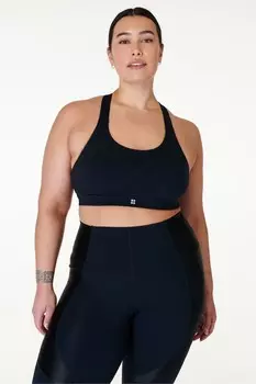 Спортивный бюстгальтер Power со средней поддержкой Sweaty Betty, черный