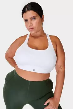 Спортивный бюстгальтер Power со средней поддержкой Sweaty Betty, белый