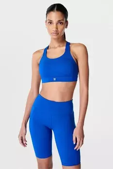 Спортивный бюстгальтер Power со средней поддержкой Sweaty Betty, синий