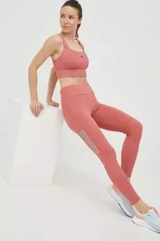 Спортивный бюстгальтер Powerimpact adidas, розовый